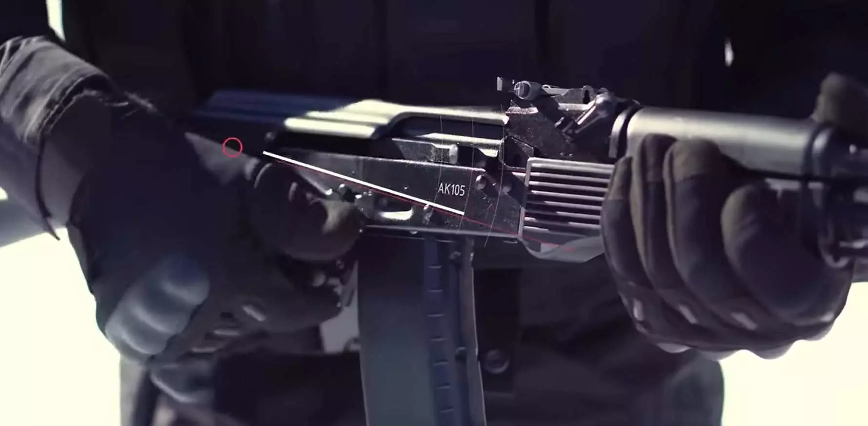 AK  laser tag rifle fire mode lever auto position
