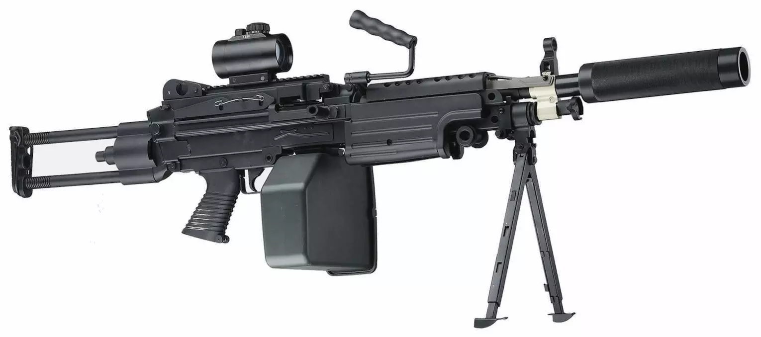 M249 laser tag machine gun with sight